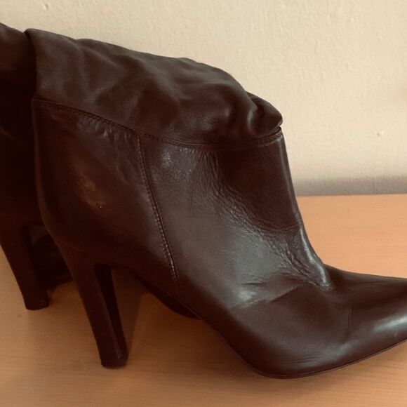 OVER THE KNEE LENGTH BOOTS VINTAGE COACH BROWN BOOTS LEATHER 8.5 NWOT - Picture 5 of 11